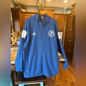 Adidas NHL Tampa Bay Lightning 1/4 Zip Windbreaker - Size XL
